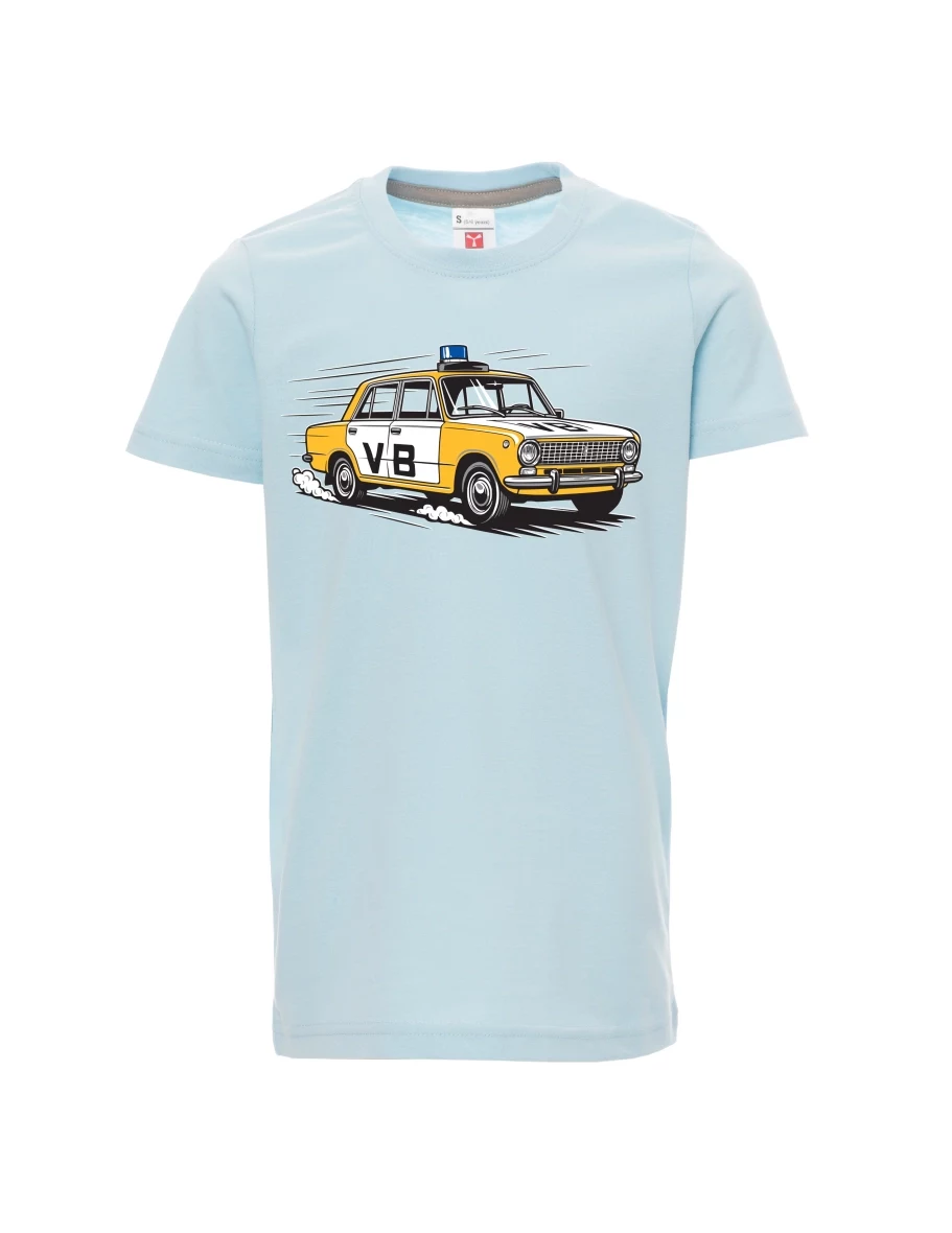 Bledě modré dětské tričko Automobil VAZ 2101 VB