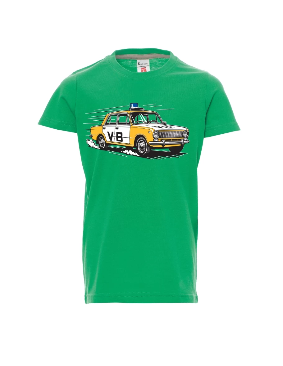 Zelené dětské tričko Automobil VAZ 2101 VB