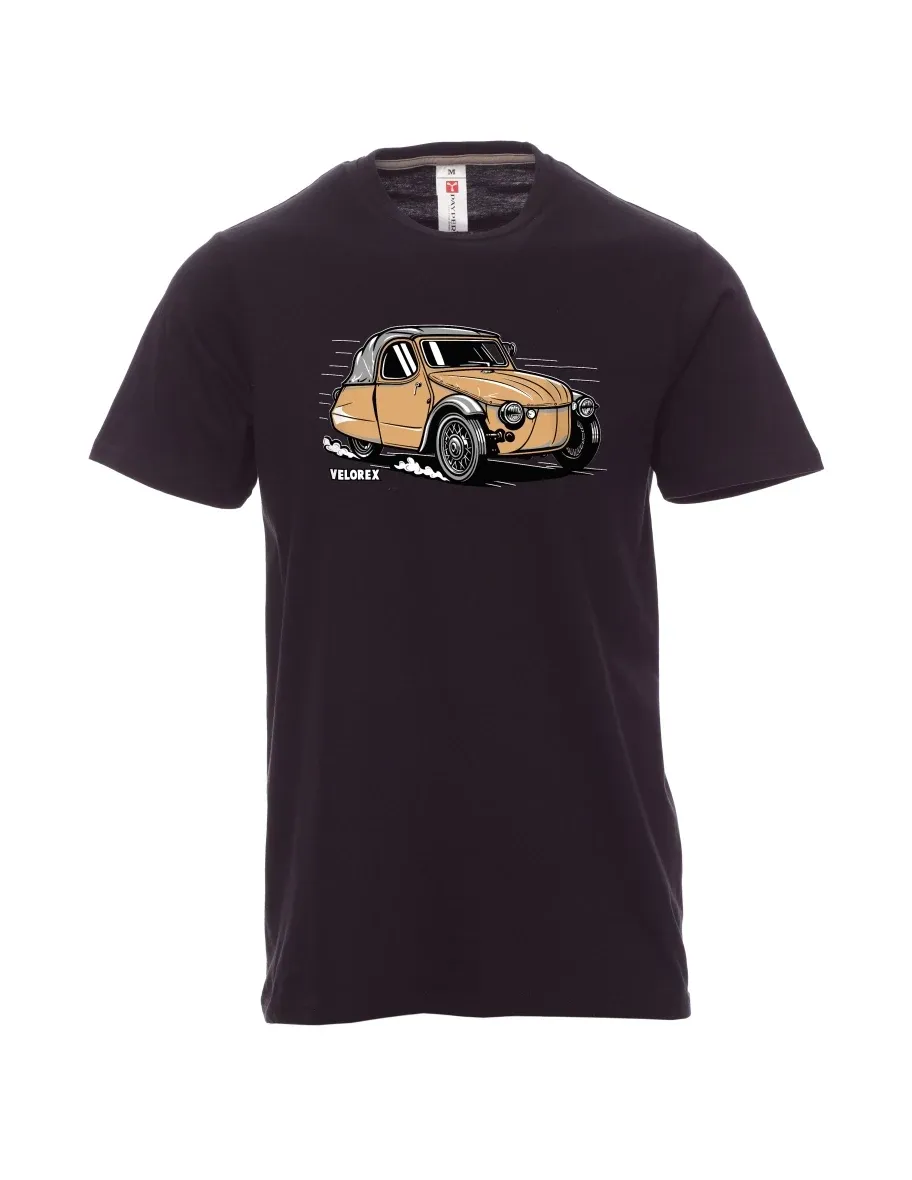 Černé pánské tričko Automobil Velorex