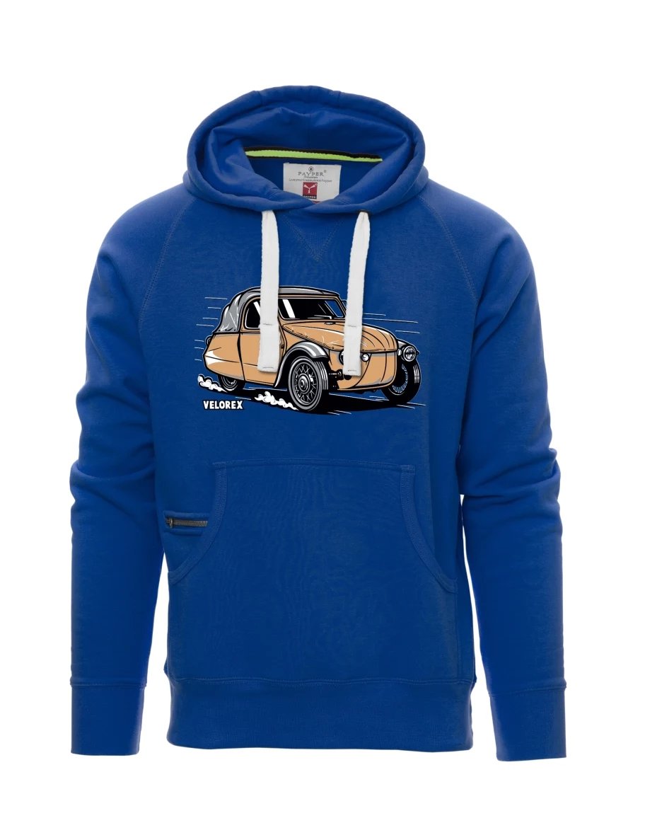 Modrá pánská mikina Automobil Velorex
