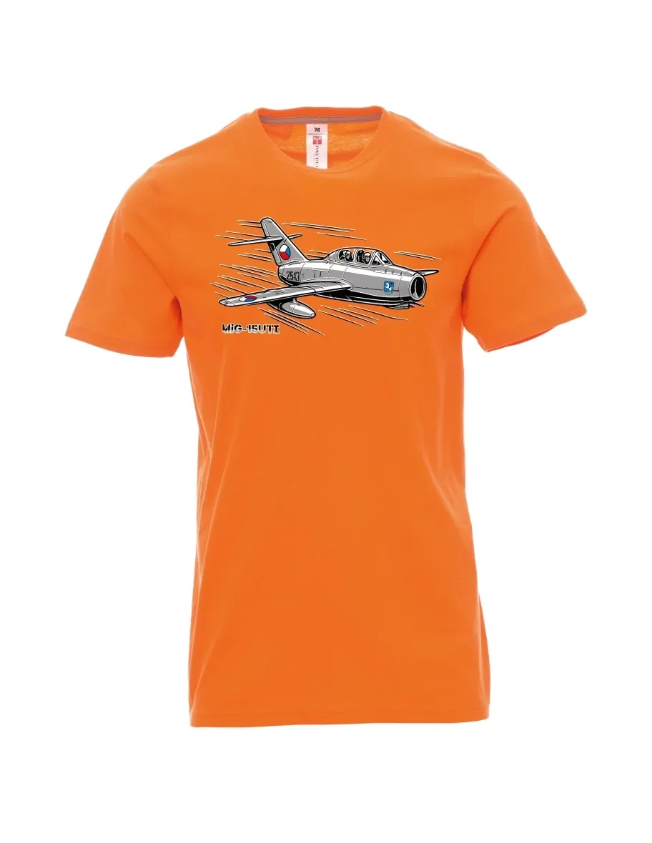 Oranžové pánské tričko Letadlo MiG-15UTI