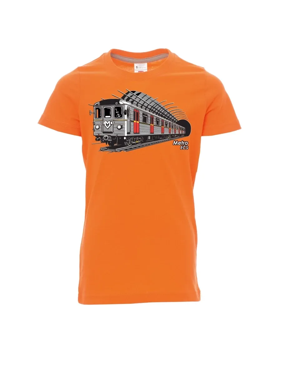 Oranžové dětské tričko Metro EČS