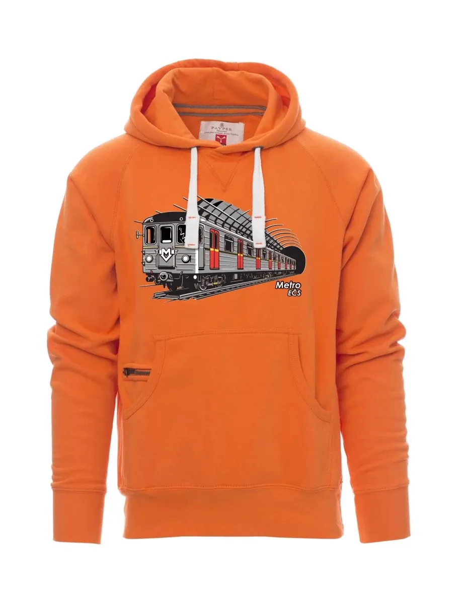 Oranžová pánská mikina Metro EČS