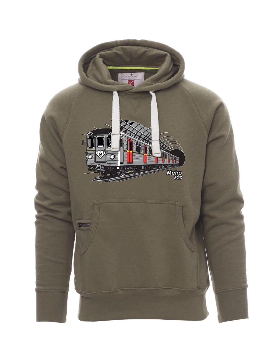 Khaki pánská mikina Metro EČS