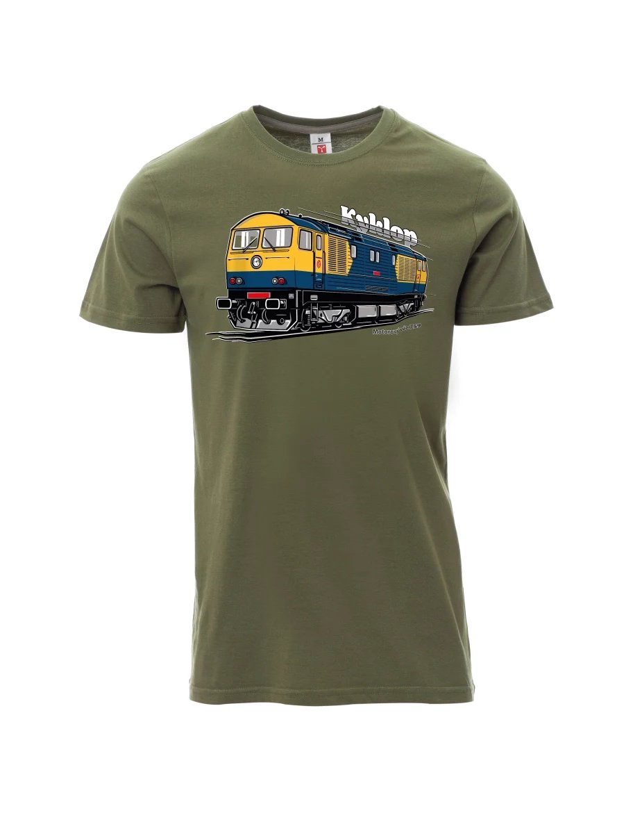Khaki pánské tričko Motorový vůz 759 „Kyklop“
