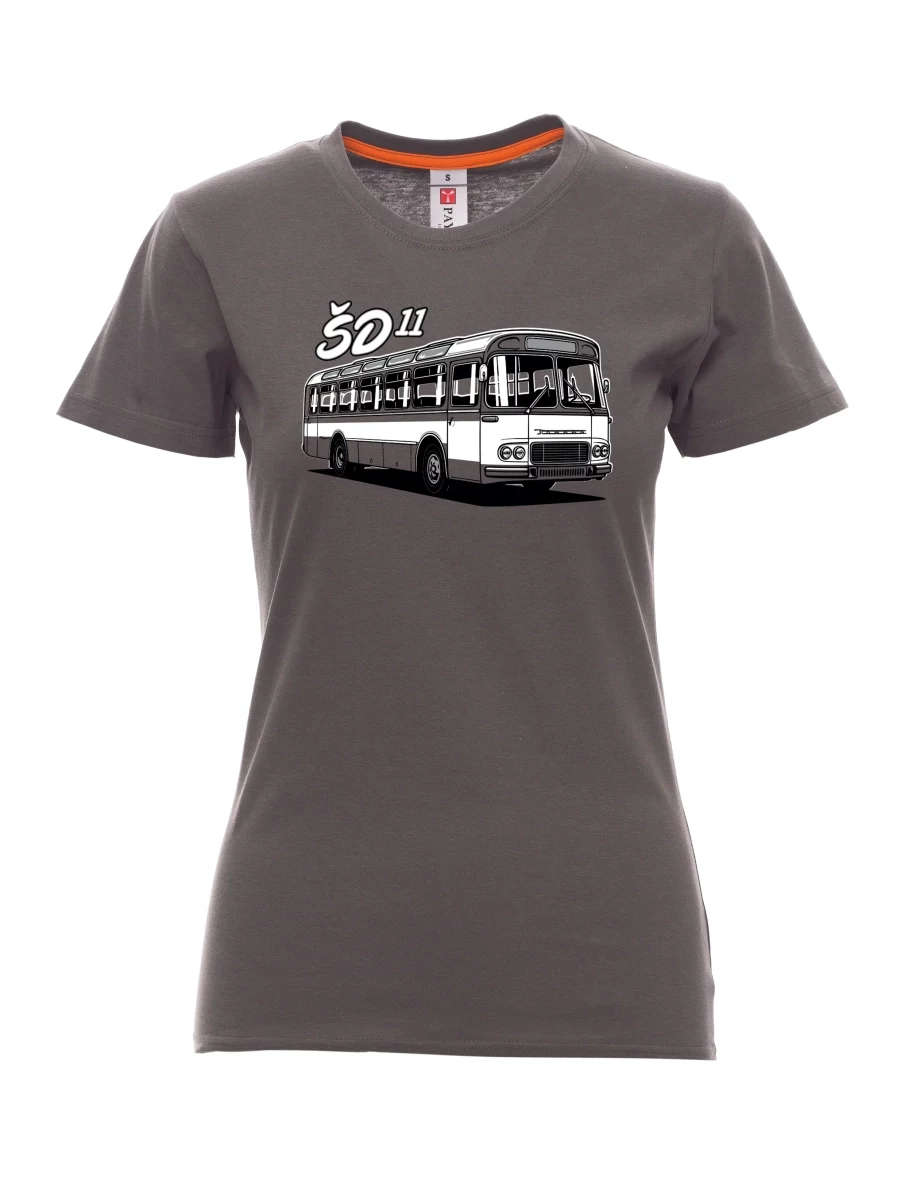 Kouřové dámské tričko Autobus ŠD 11