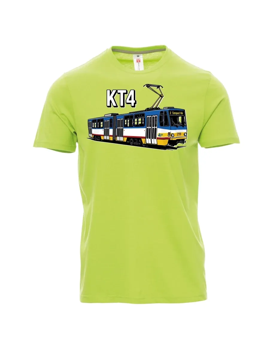 Světle zelené pánské tričko Tramvaj KT4