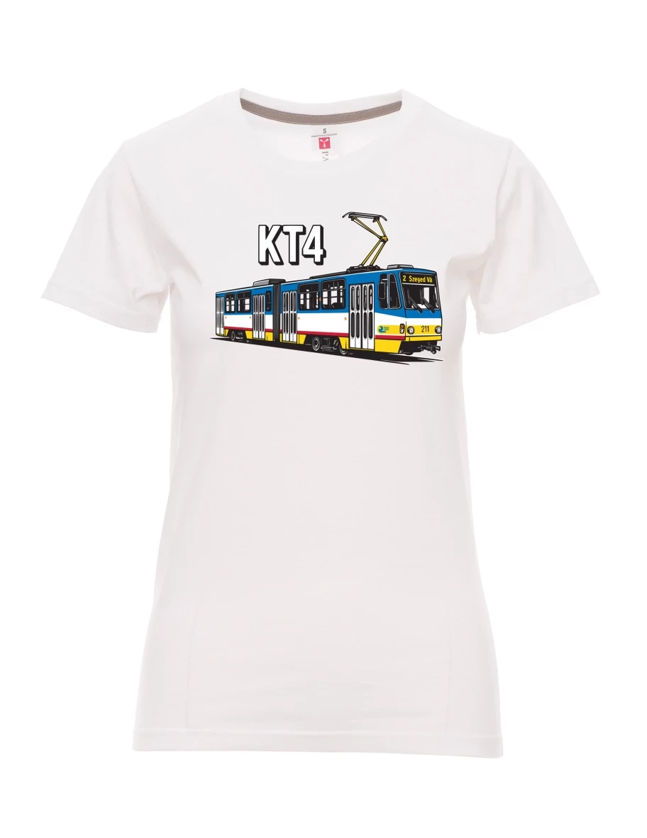 Bílé dámské tričko Tramvaj KT4