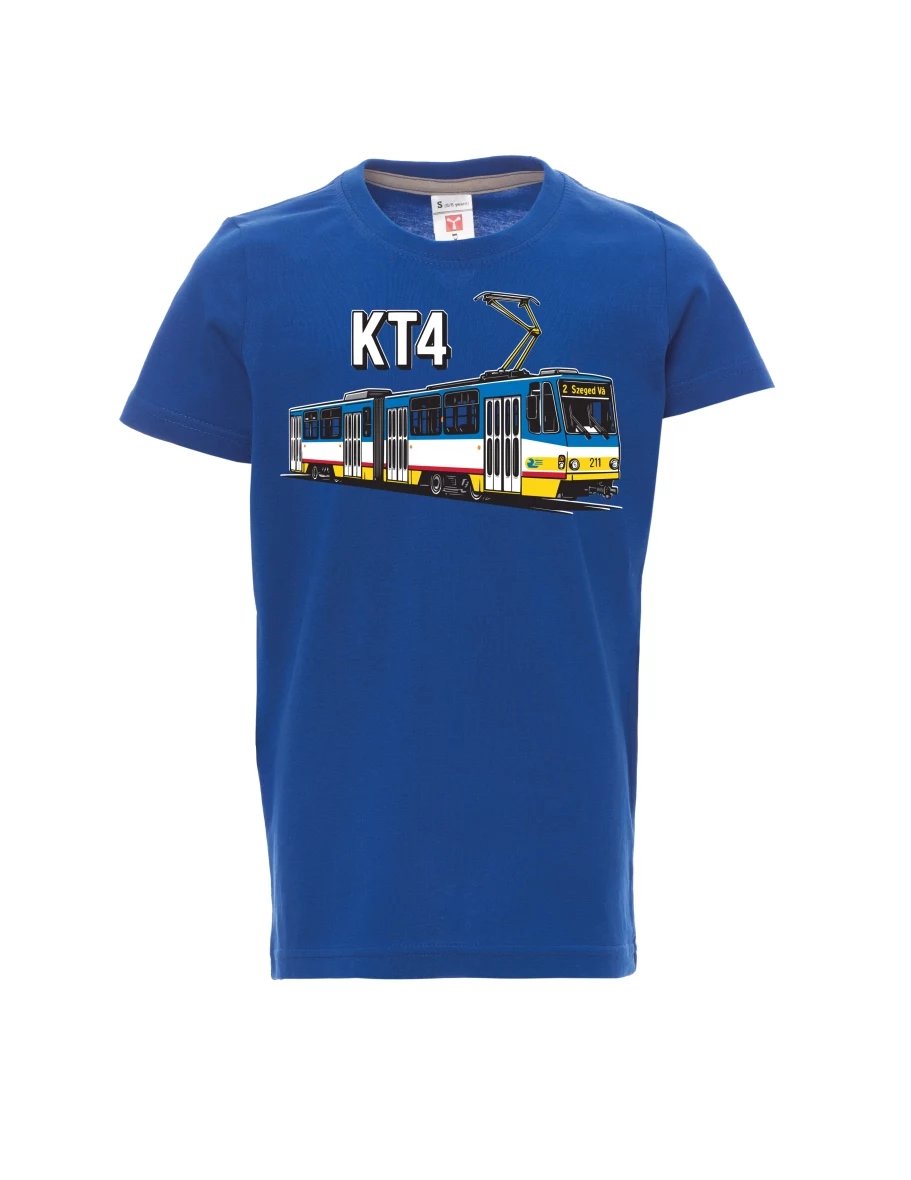 Modré dětské tričko Tramvaj KT4