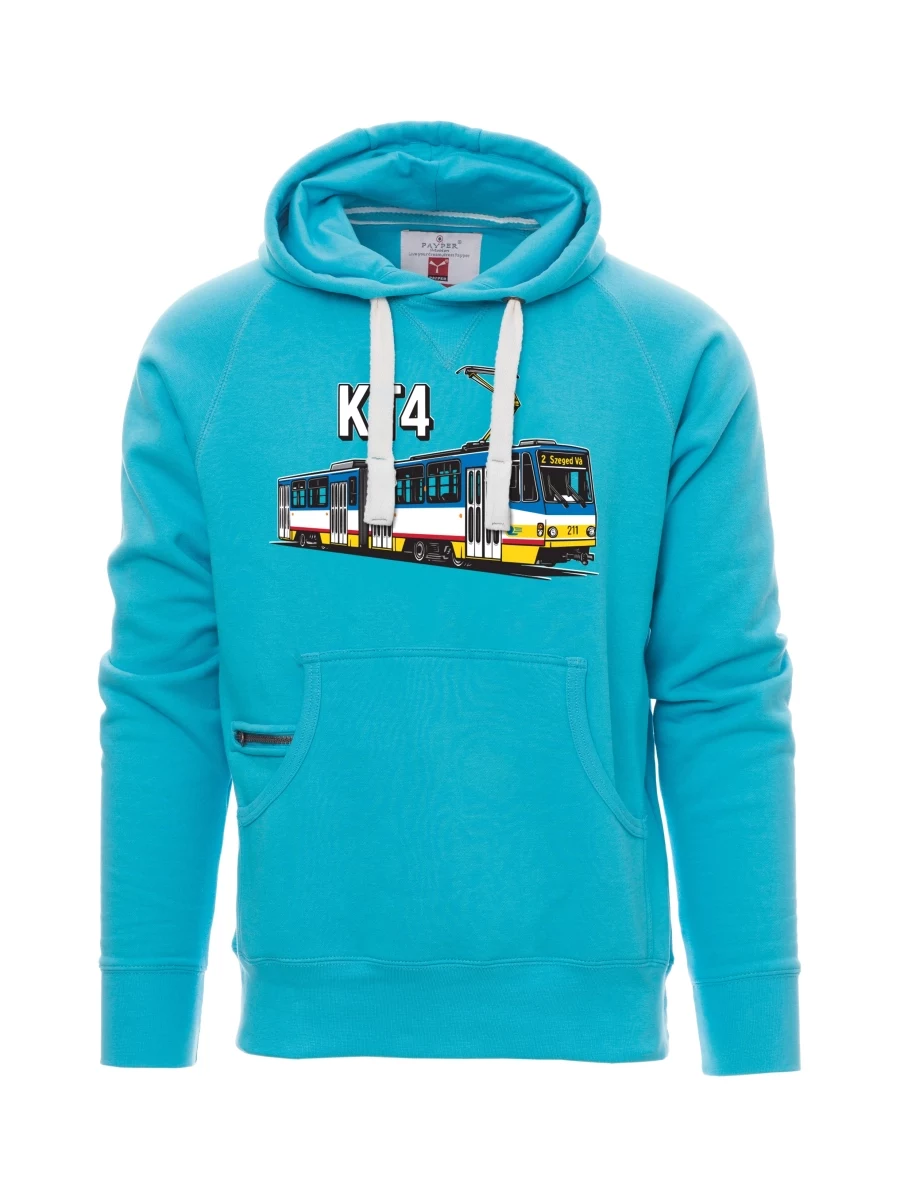 Světle modrá pánská mikina Tramvaj KT4