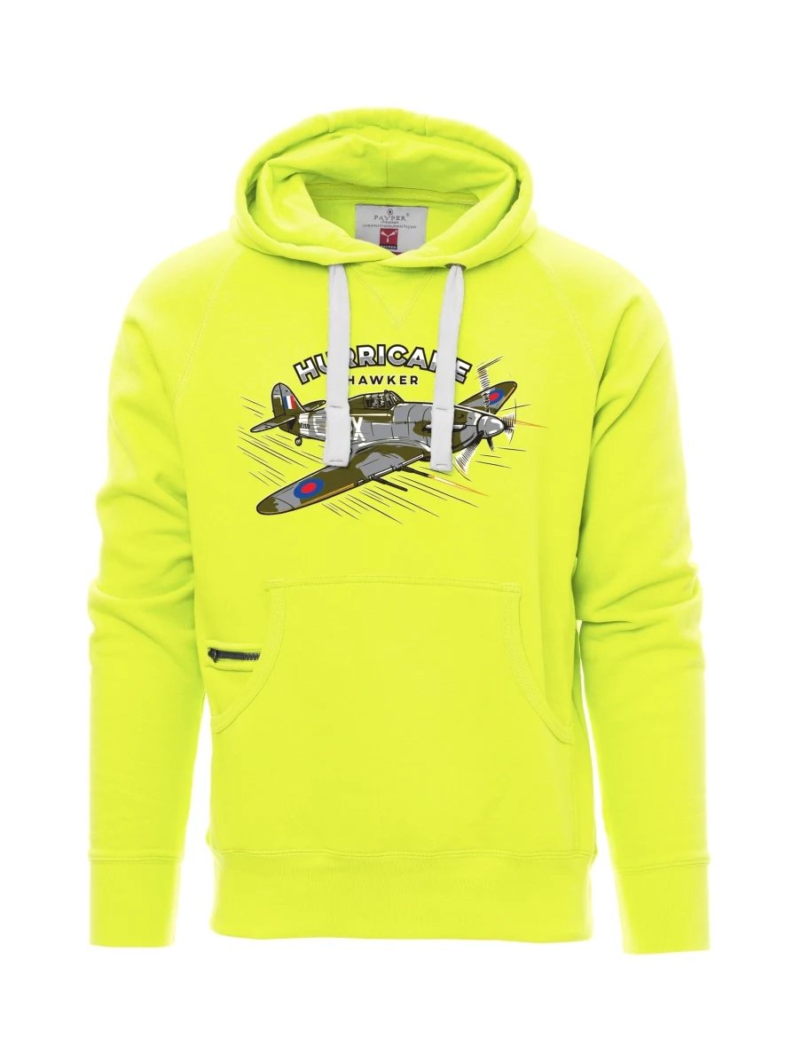 Fluorescenční pánská mikina Letadlo Hurricane Hawker