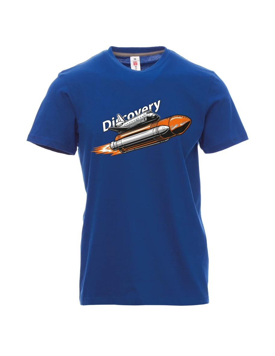 Modré pánské tričko Raketoplán Discovery