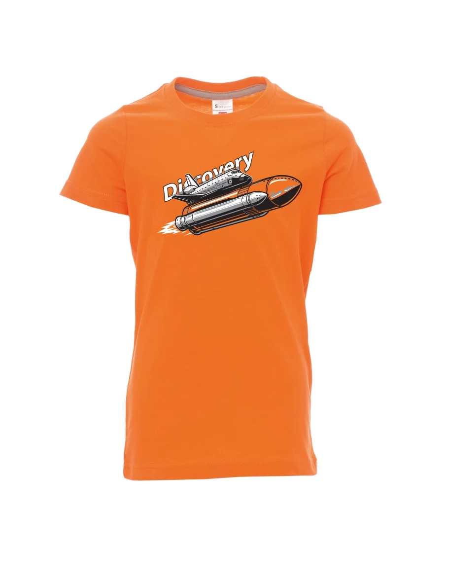 Oranžové dětské tričko Raketoplán Discovery
