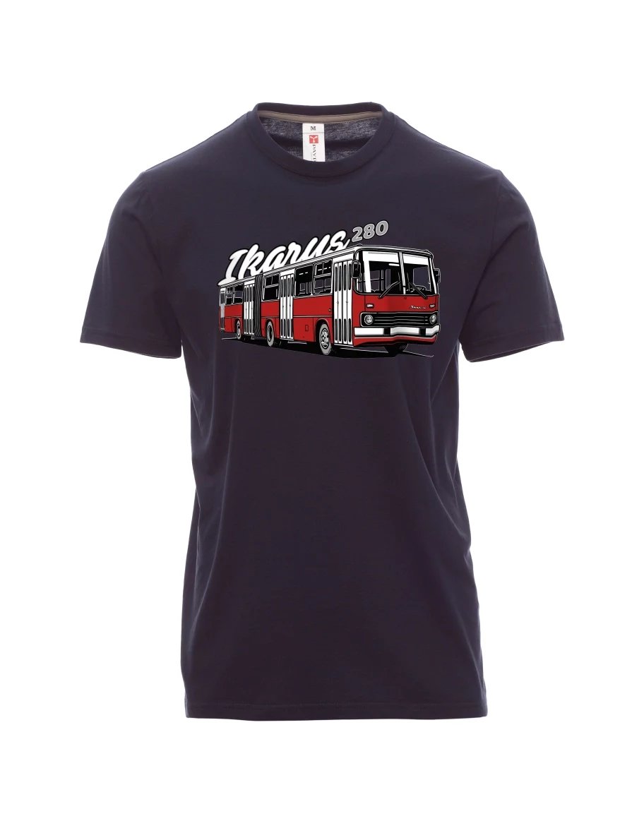 Navy pánské tričko Autobus Ikarus 280
