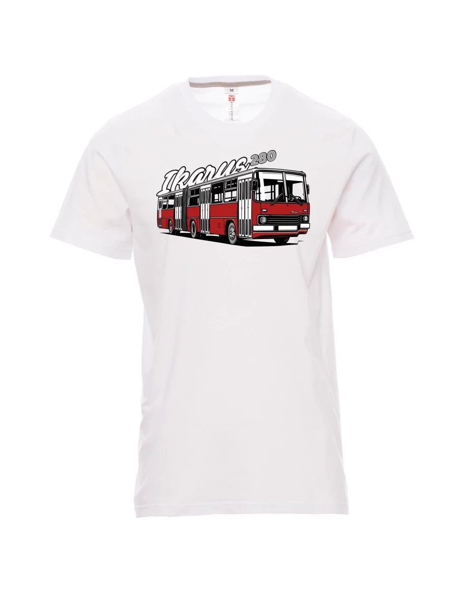 Bílé pánské tričko Autobus Ikarus 280