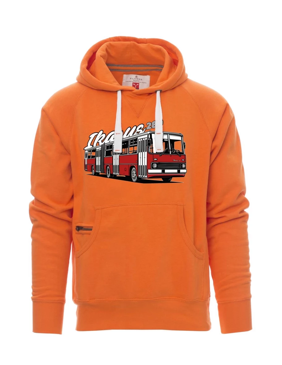 Oranžová pánská mikina Autobus Ikarus 280