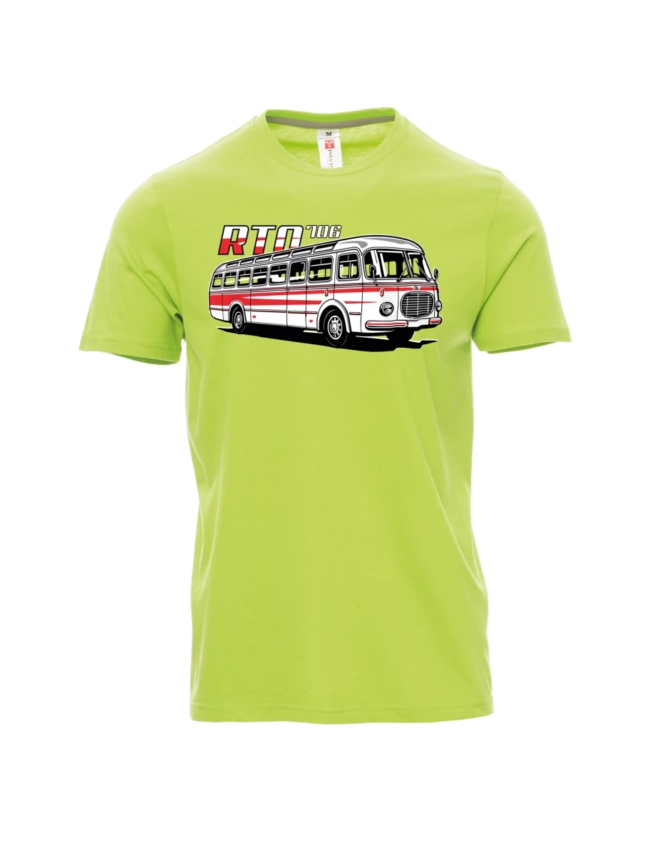Světle zelené pánské tričko Autobus RTO 706