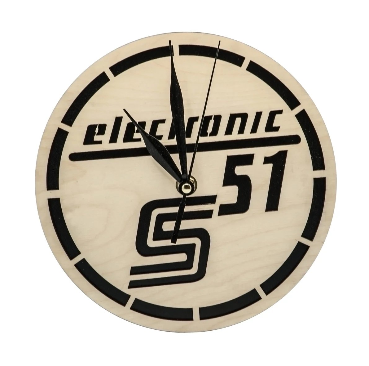 Dřevěné hodiny electronic S51