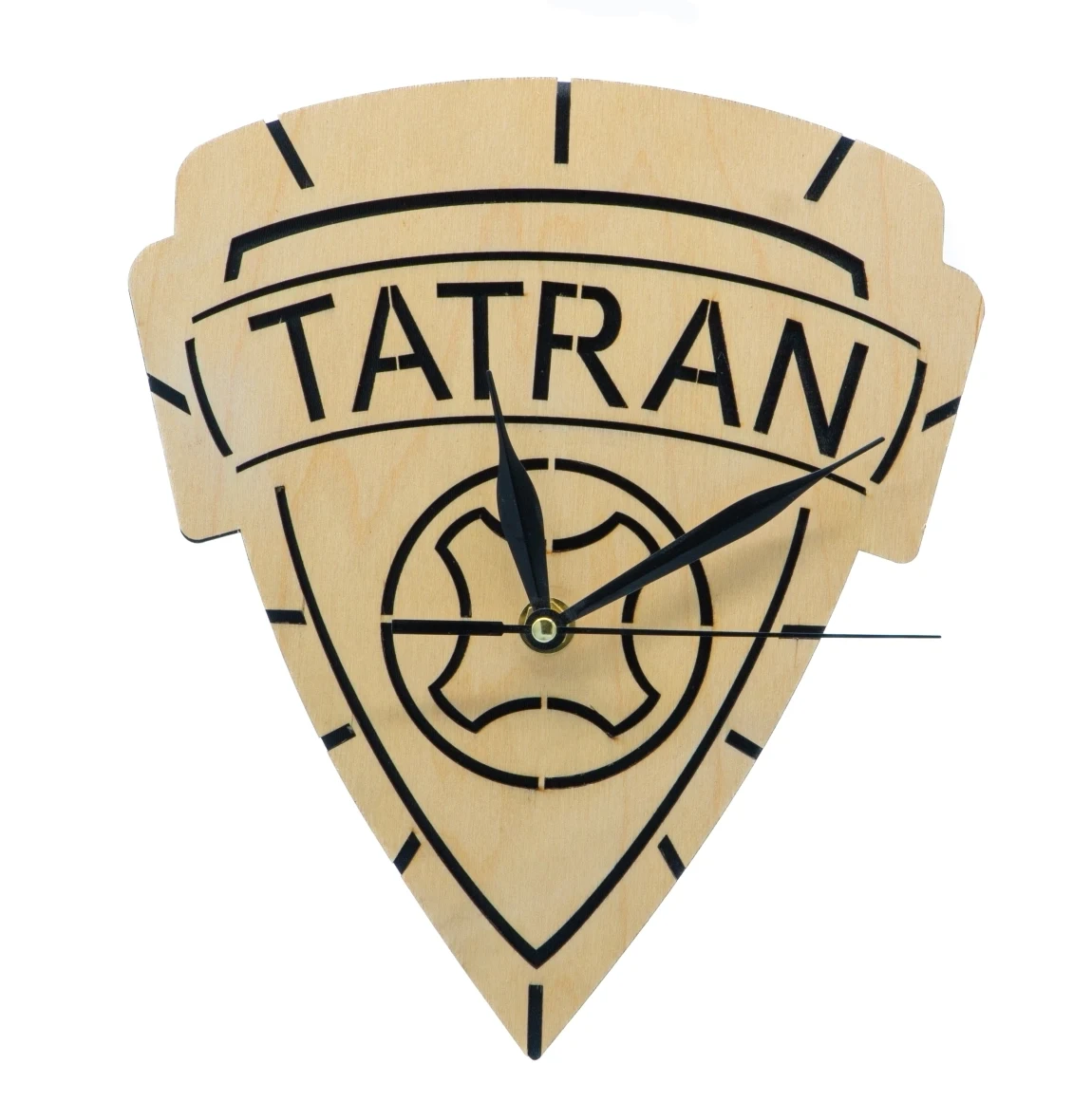 Dřevěné hodiny Logo Tatran
