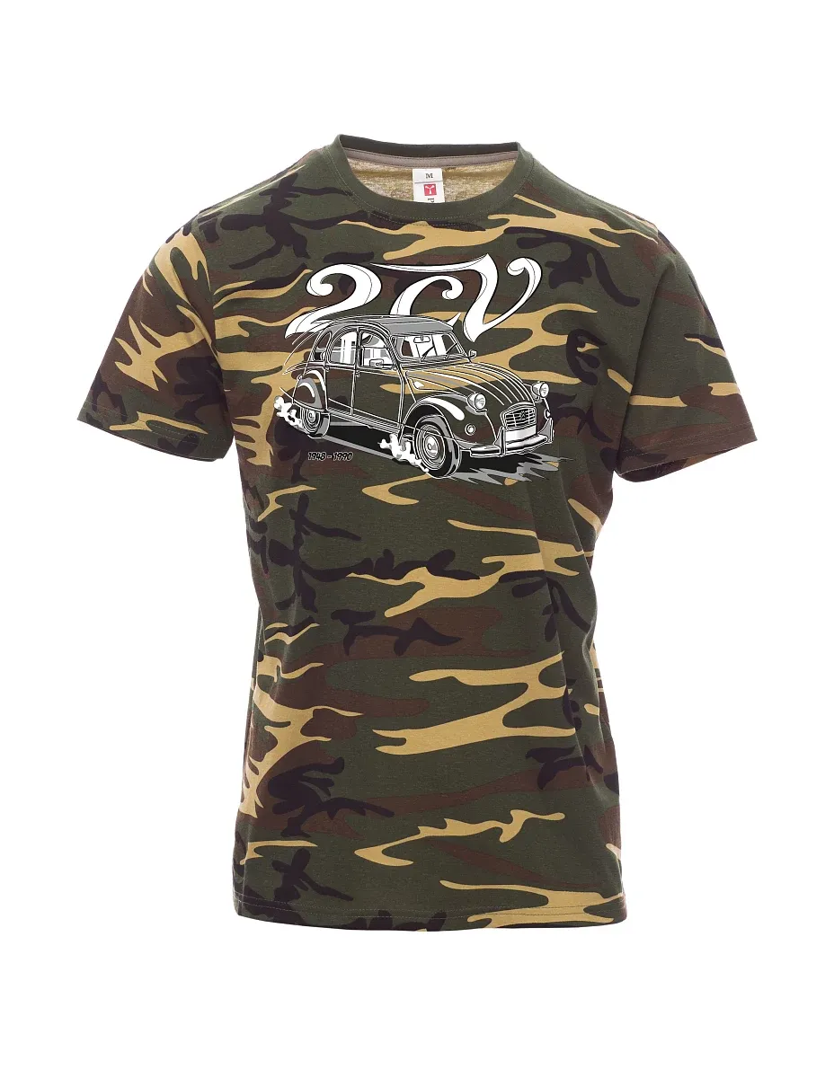 Maskáčové pánské tričko 2CV