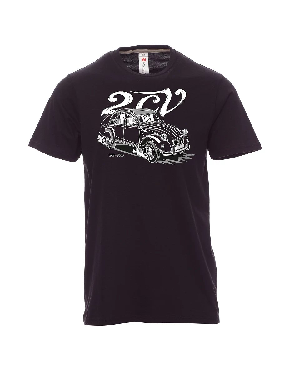 Černé pánské tričko 2CV