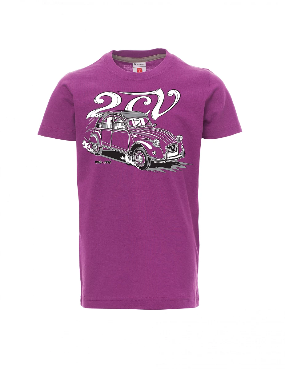 Fialové dětské tričko 2CV