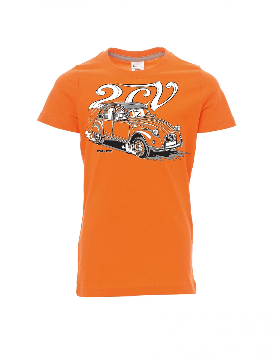 Oranžové dětské tričko 2CV