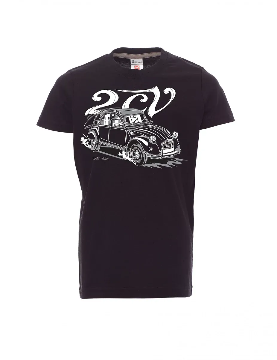 Černé dětské tričko 2CV