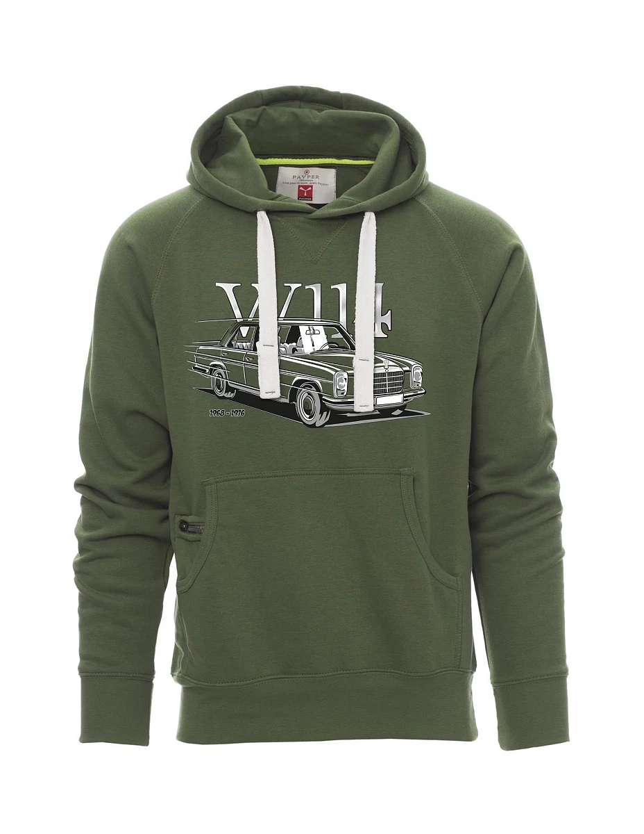 Tmavě zelená pánská mikina W114