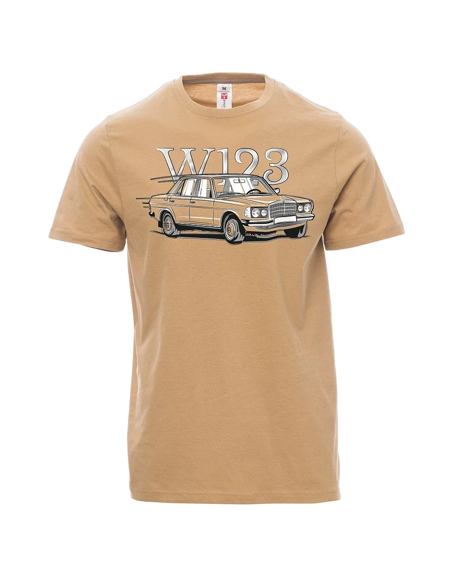 Hnědé pánské tričko W123