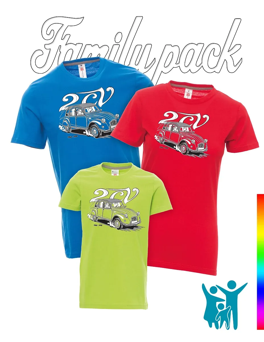 Rodinný set triček 2CV